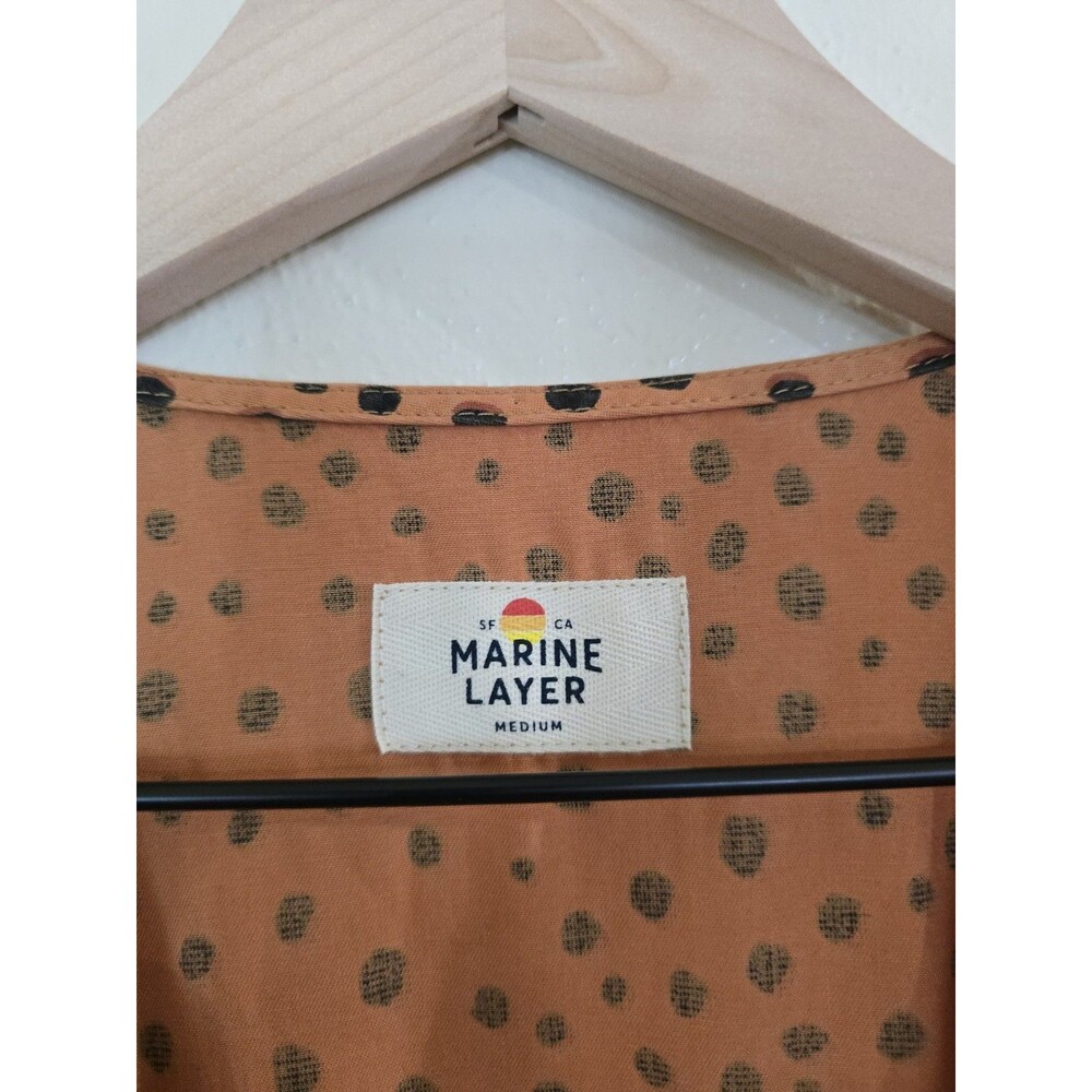 Marine Layer Camilla Cheetah Print A-Line Mini Dress Size M Tencell Lyocell - Picture 9 of 13